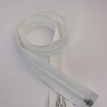 SOO Open-End Spiral Zipper – Jacket Zipper for Sewing, 6mm, 65cm Biały
