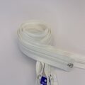 SOO Open-End Spiral Zipper – Jacket Zipper for Sewing 6mm, 90cm Biały