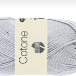 Lana Grossa Cotone 50g 0063 vaalea harmaansininen