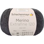 Schachenmayr Merino Extrafine 120 198 meleerattu antrasiitti