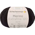 Schachenmayr Merino Extrafine 120 199 musta