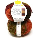 Regia Premium Merino Yak Color sukkalanka 100 g 8510 Sun gradient