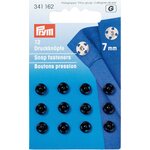 Prym Sew-on Snap Fasteners 7 mm Czarny