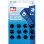 Prym Sew-on Snap Fasteners 9 mm Czarny