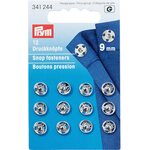 Prym Sew-on Snap Fasteners 9 mm Srebrny