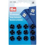 Prym Sew-on Snap Fasteners 11 mm Czarny