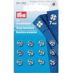 Prym Sew-on Snap Fasteners 7 mm srebrny