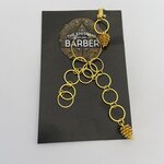 TKB Jewelry row counter, kierroslaskuri & avattava silmukkamerkki Kullanvärinen käpy