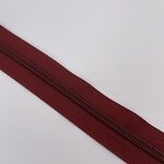 SOO Open-End Zipper – Jacket Zipper for Sewing, 60cm Rosso borgogna (spiraali)
