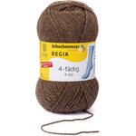 Regia 4-säikeinen sukkalanka 50 g 2140 ruskea