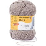 Regia 4-säikeinen sukkalanka 50 g 2070 tummabeige