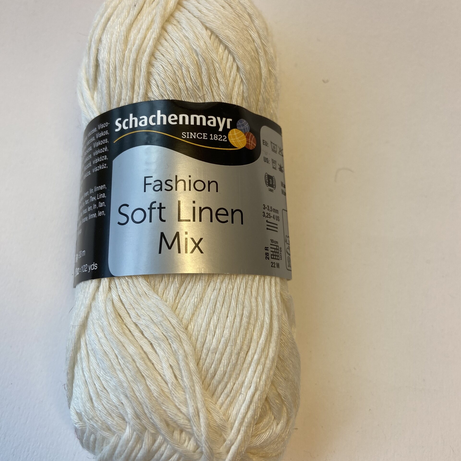 Schachenmayr Fashion Soft Linen Mix 02 valkoinen