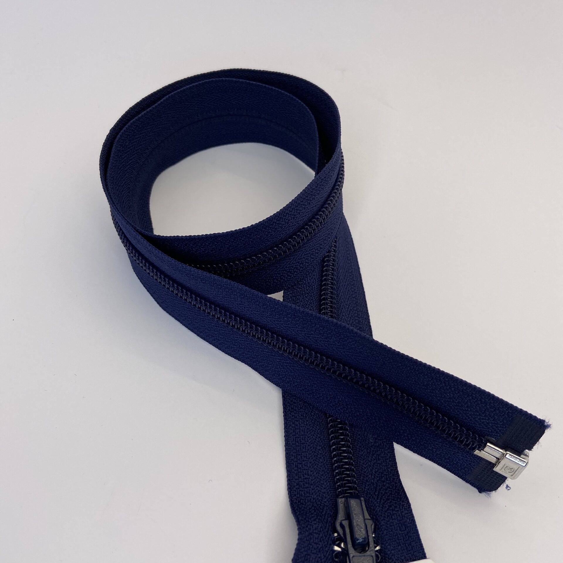 SOO Open-End Spiral Zipper – Jacket Zipper for Sewing, 6mm, 65cm Blue