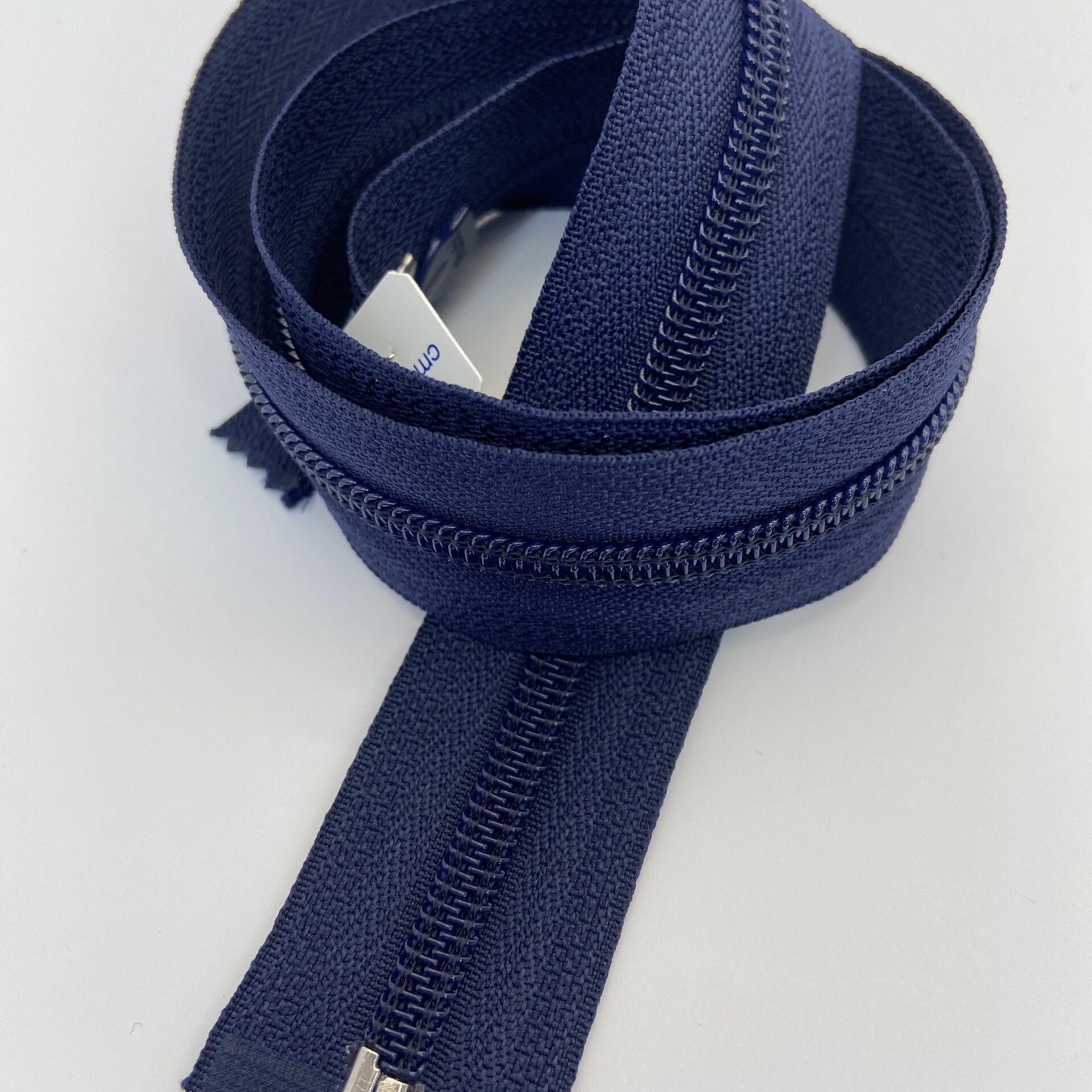 SOO Open-End Spiral Zipper – Jacket Zipper for Sewing, 6mm, 70cm Blue