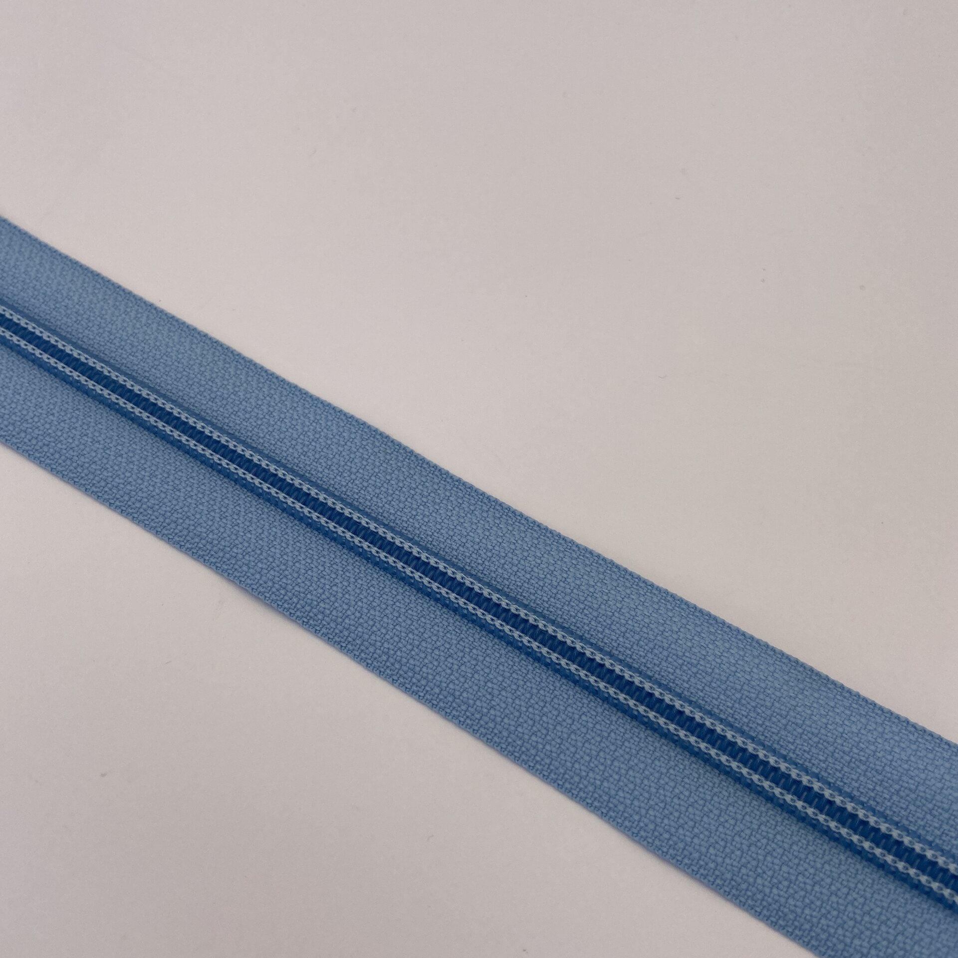SOO Open-End Zipper – Jacket Zipper for Sewing, 60cm Light blue (spiraali)