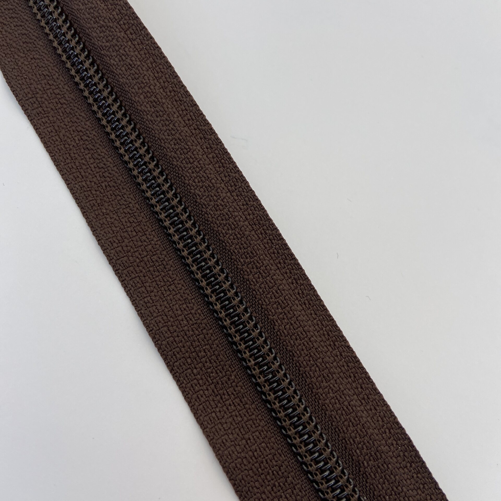 SOO Open-End Zipper – Jacket Zipper for Sewing, 50cm Brown (spiraali)
