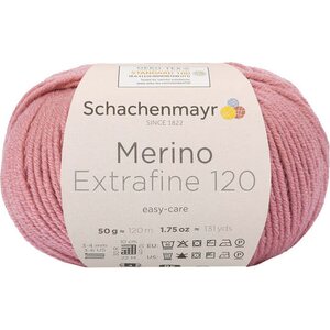 Schachenmayr Merino Extrafine 120, 129 ruusu
