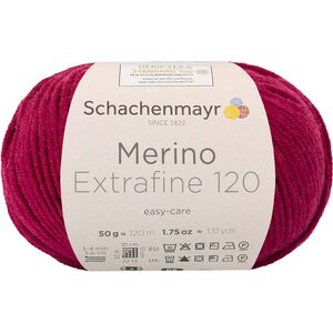 Schachenmayr Merino Extrafine 120, 132 viininpunainen