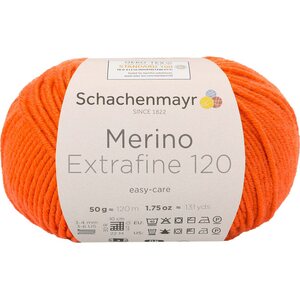 Schachenmayr Merino Extrafine 120, 125 appelsiini
