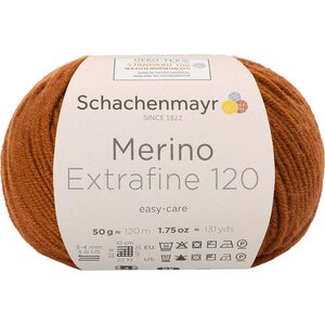 Schachenmayr Merino Extrafine 120, 110 kastanja