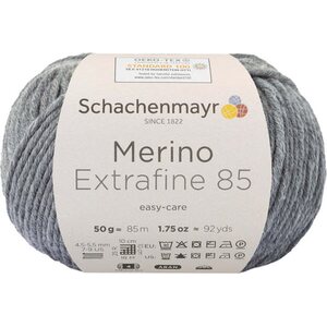 Schachenmayr Merino Extrafine 85, 292 meleerattu keskiharmaa