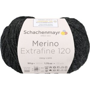 Schachenmayr Merino Extrafine 85, 298 meleerattu antrasiitti