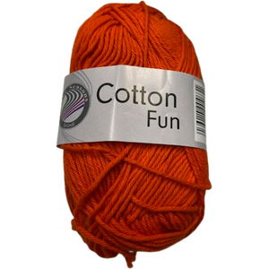 Gründl Cotton Fun 50g, 18 πορτοκαλί