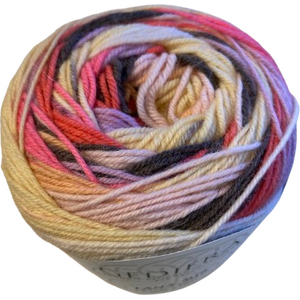 GEDIFRA Lana Mia - Merino sock wool, 971 Pinkki / Liila / Beige