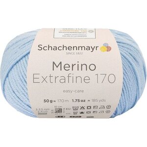 Schachenmayr Merino Extrafine 170, 52 浅蓝色