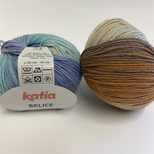 Katia Yarns Belice 50g, 305 browns and blues