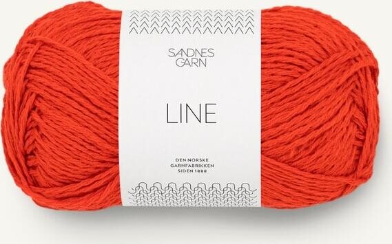 Sandnes Garn Line 3819 punainen