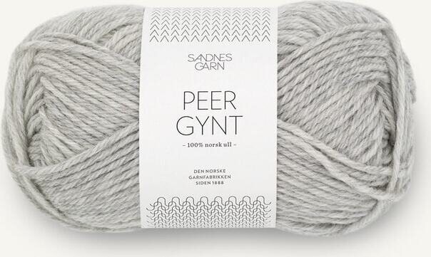 Sandnes Garn Peer Gynt 1032 meleerattu vaaleanharmaa