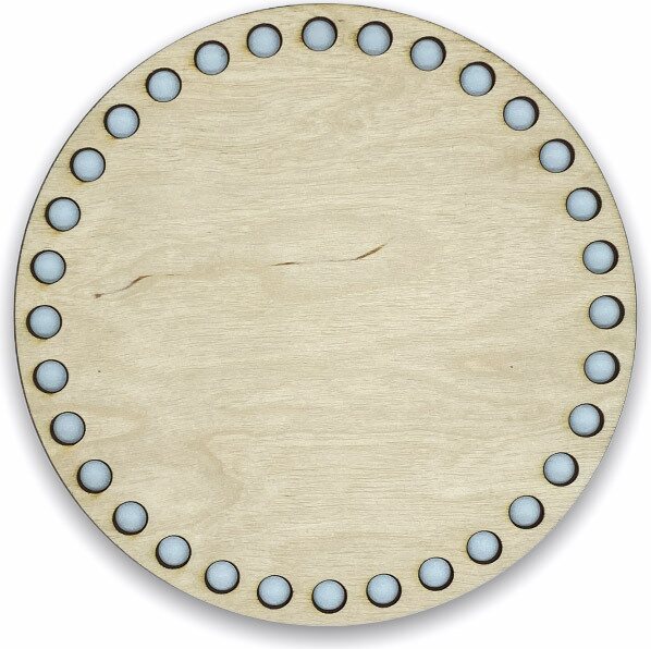 Kainor Runder Holzkorb-Boden 14 cm