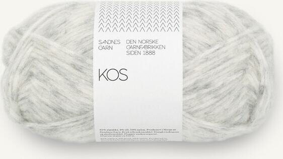Sandnes Garn KOS 50g 1021 Vaalea harmaa meleerattu