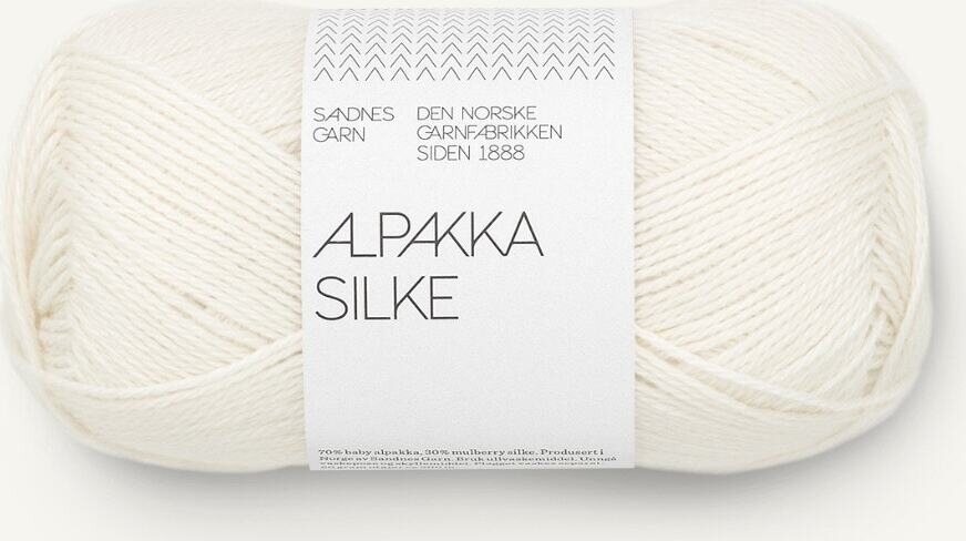 Sandnes Garn Alpakka Silke 1002 White