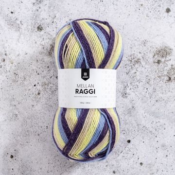 Järbo Mellanraggi – kirjava ja kestävä sukkalanka 100g 28415 Trendy Florals