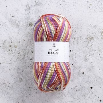 Järbo Mellanraggi – kirjava ja kestävä sukkalanka 100g 28461 Freak Out