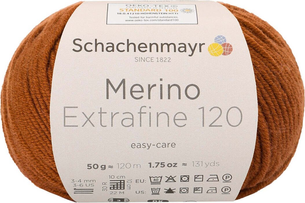 Schachenmayr Merino Extrafine 120 110 kastanja