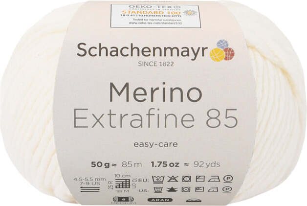 Schachenmayr Merino Extrafine 85 202 Υπόλευκο