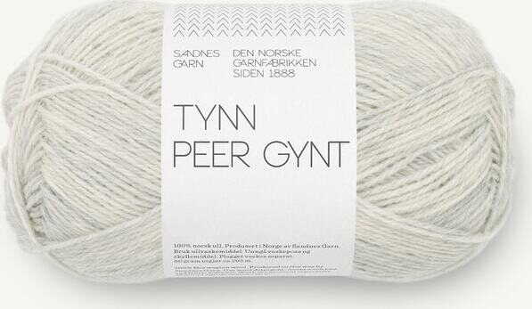 Sandnes Garn Tynn Peer Gynt 1021 Vaaleanharmaa