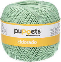 Puppets Eldorado 10 crochet yarn 50 g 7518 vaaleanvihreä