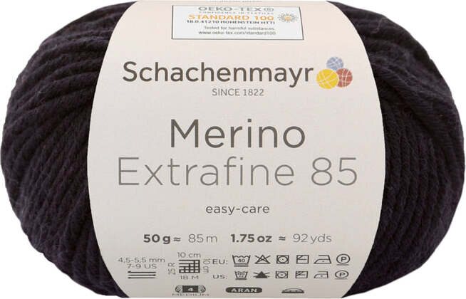 Schachenmayr Merino Extrafine 85 299 musta