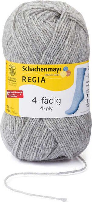 Regia 4-ply sock yarn 50 g 1991 Grey