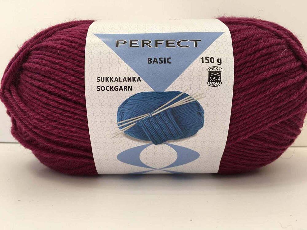 Perfect Basic, durable 8-ply sock yarn for everyday wear 150g 05 μπορντώ