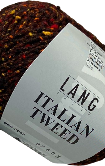 Lang Italian Tweed 68 punaruskea
