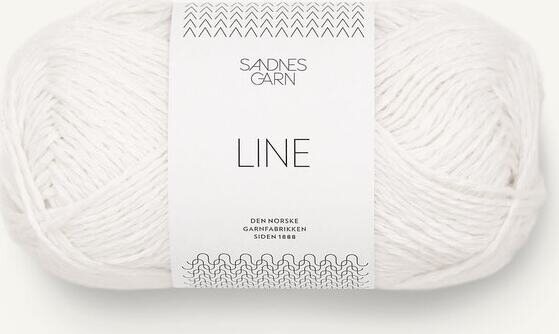 Sandnes Garn Line 1002 Valkoinen