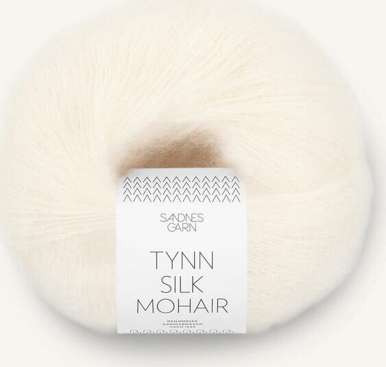 Sandnes Garn Tynn Silk Mohair 1012 Natur (Luonnonvalkoinen)