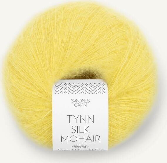 Sandnes Garn Tynn Silk Mohair 9004 Sitruunan keltainen