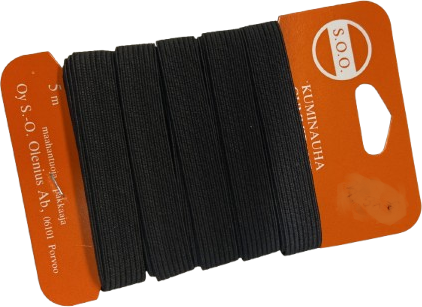 SOO Kuminauha 10 mm Musta