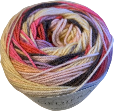 GEDIFRA Lana Mia - Merino sock wool 971 Pinkki / Liila / Beige